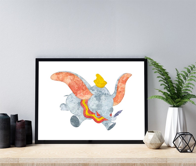 Dumbo wall art digital download dumbo print instant download Etsy