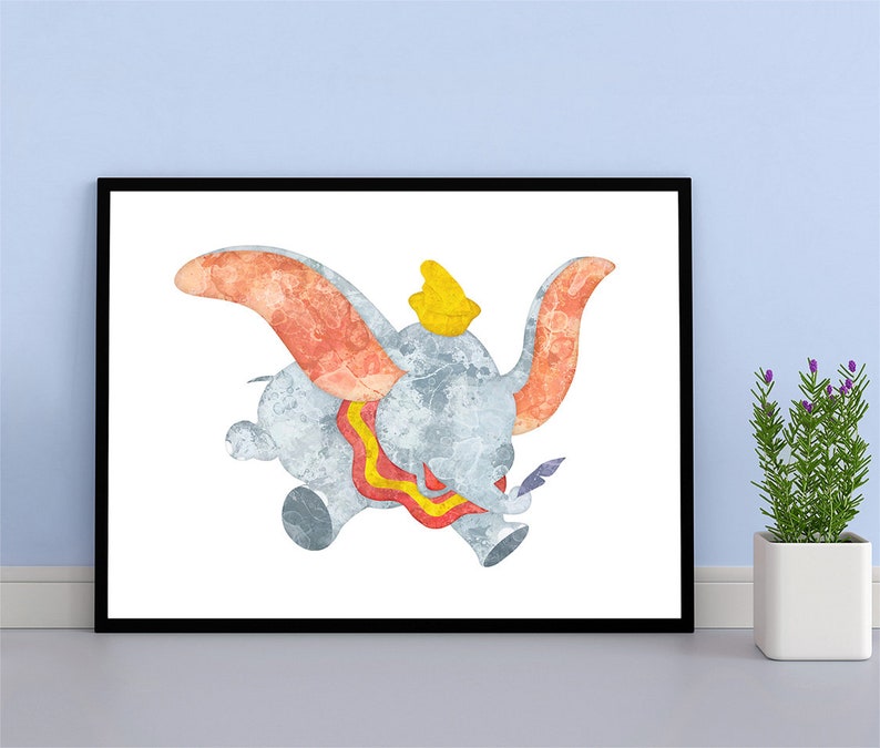 Dumbo wall art digital download dumbo print instant download Etsy