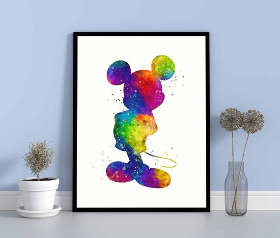 Mickey art poster instant download mickey art printable | Etsy