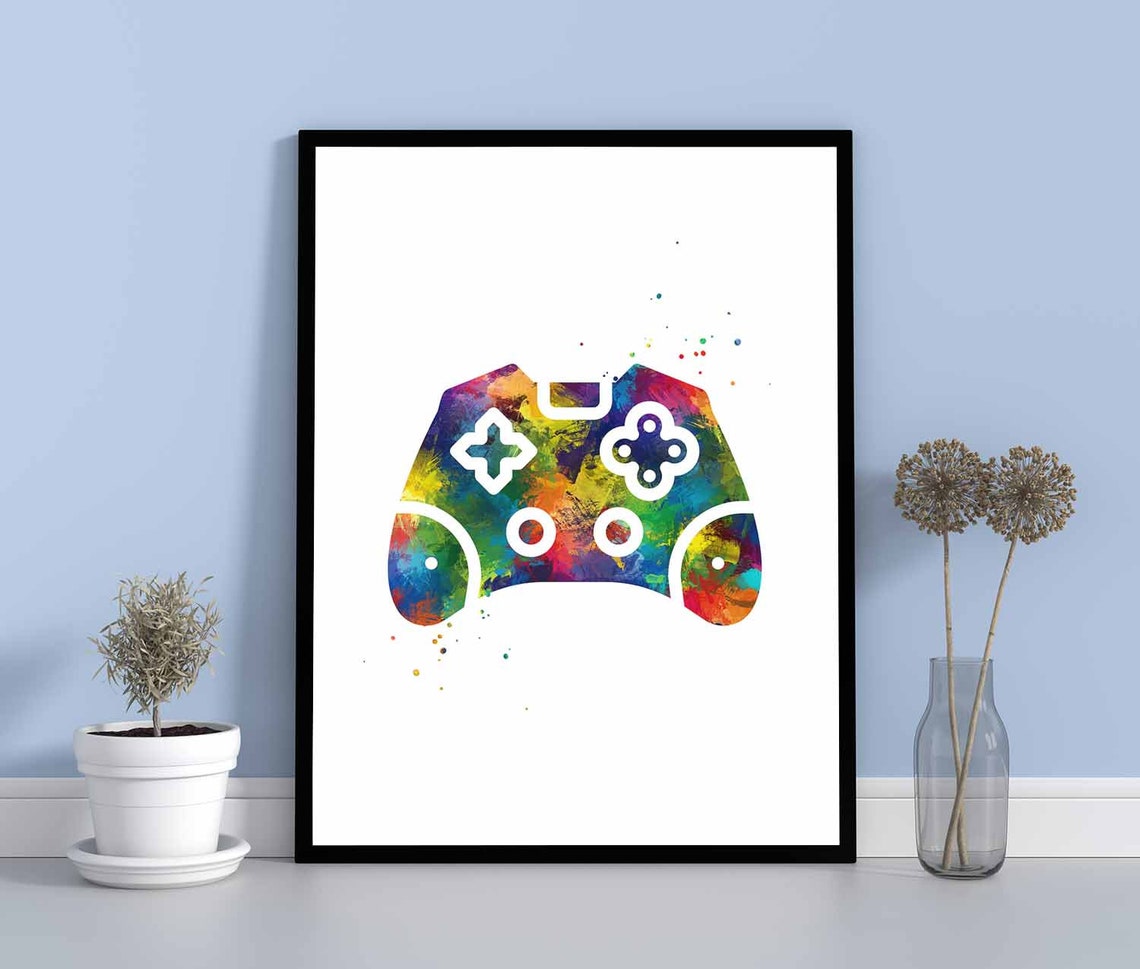 Video game art digital print gaming poster printable wall art | Etsy