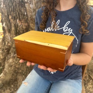 Wooden Cherry Box, Jewelry Box, Gift Box, Reclaimed Wood Box, Decorative Box, Home Decor, Christmas Gift Box, Rustic Wood Box, Farmhouse Box