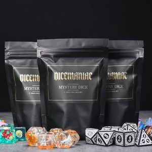 Mystery DnD Dungeons & Dragons Dice Set | Mystery Dice Gift Set for Dungeons and Dragons | Tabletop Role Playing Games Random Dice Set