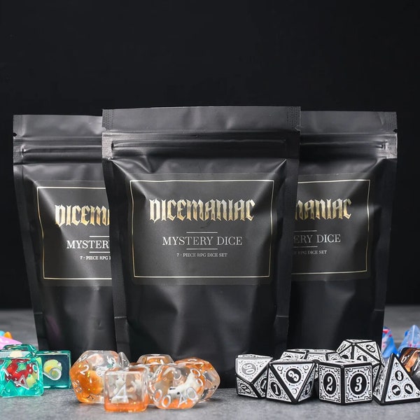Mystery DnD Dungeons & Dragons Dice Set | Mystery Dice Gift Set for Dungeons and Dragons | Tabletop Role Playing Games Random Dice Set