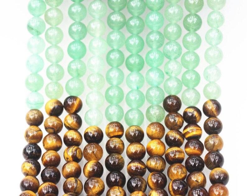 8MM Natural Mixed Stone Beads,15 inches per strand,Gemstone Smooth Round Loose beads wholesale supply,Diy beads