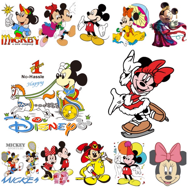 1000+ Mickey Minnie Mouse PNG Bundle,Popular PNG Files for Sublimation,png for Shirts,png for cup,Digital Download Fashion png design GIFT.