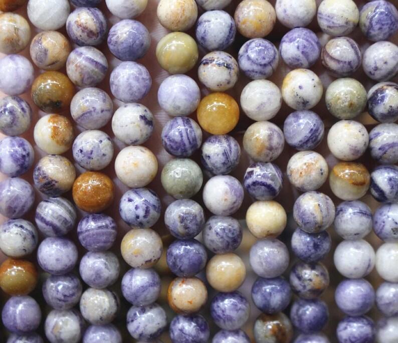6MM Natural AA Genuine Charoite Beads,15 inches per strand,Gemstone Smooth Round Loose beads wholesale supply,Diy beads