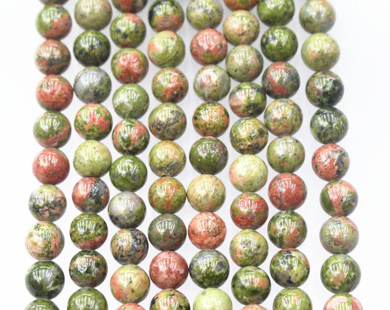 10MM 12MM 14MM Natural AA Unakite Beads,15 inches per strand,Gemstone Smooth Round Loose beads wholesale supply,Diy beads