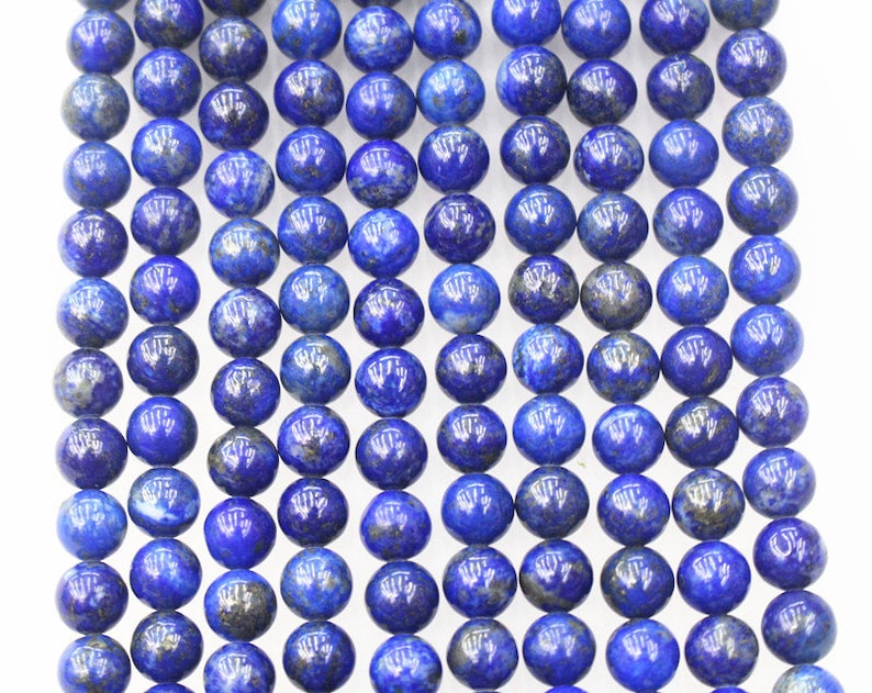 8MM Natural A Lapis Lazuli beads,15 inches per strand,Lapis Lazuli Smooth Round Loose beads wholesale supply,Diy beads