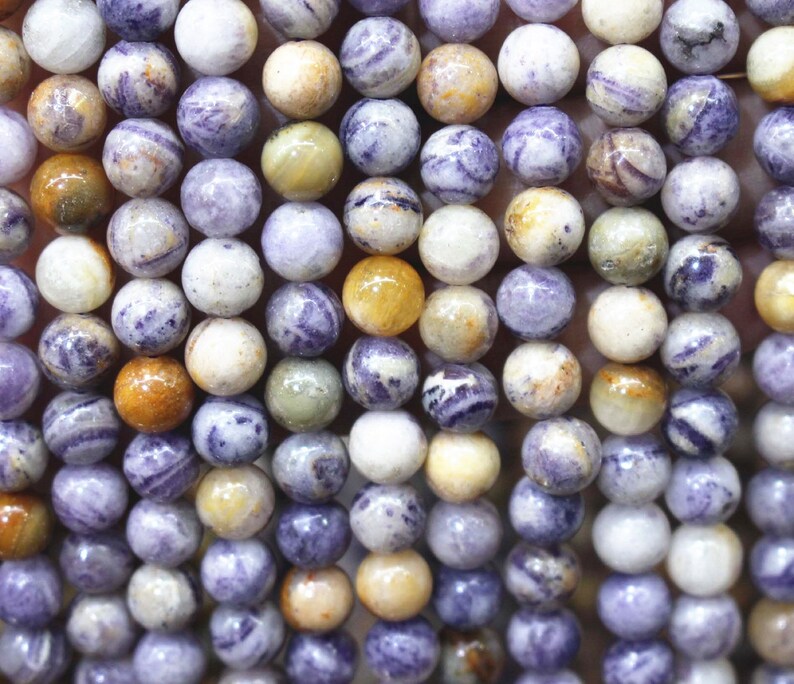 6MM Natural AA Genuine Charoite Beads,15 inches per strand,Gemstone Smooth Round Loose beads wholesale supply,Diy beads