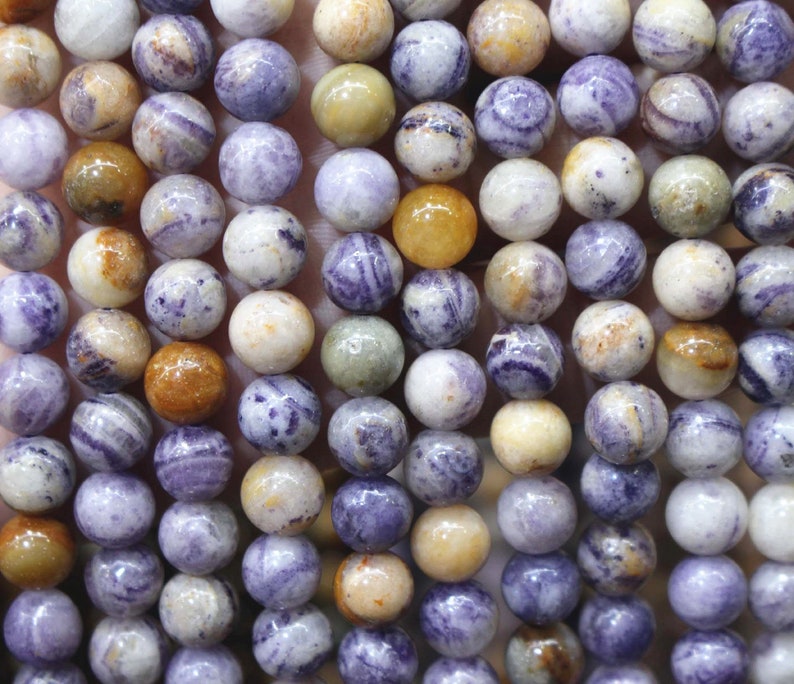 6MM Natural AA Genuine Charoite Beads,15 inches per strand,Gemstone Smooth Round Loose beads wholesale supply,Diy beads