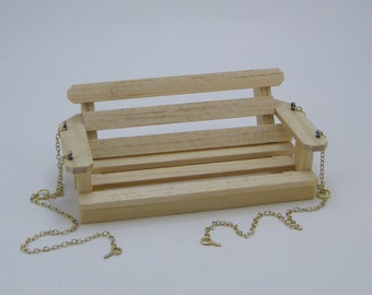 Dollhouse Miniature Porch Swing