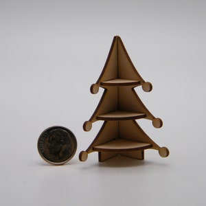 Dollhouse Miniature Christmas Corner Shelf Kit