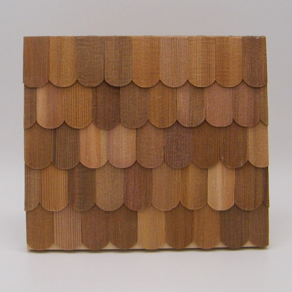 250 Dollhouse Miniature Decorative Shape Cedar Shingle