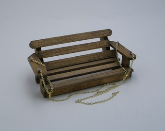 Dollhouse Miniature Porch Swing