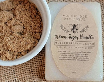 Luxurious Brown Sugar Vanilla Handcrafted Soap - Moisturizing and Nourishing
