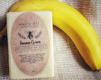 Homemade Banana Soap, Moisturizing Soap, Skincare, Bar Soap, Banana, Natural Soap, Healthy Skin, Women&#39;s Skincare,  Gift