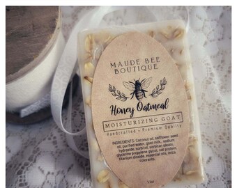 Oatmeal Soap, Handmade Honey, Eczema, Goat Milk Handmade Soap, Women's Soap, Homemade Soap, Dry Skin,  Gift