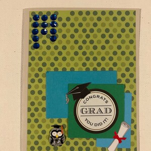 Diplômé de félicitations - Calques vert/bleu