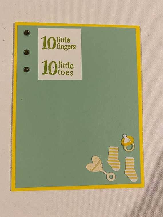 10 Fingers and Toes Card - Blue 10 Fingers and Toes Card - Blue