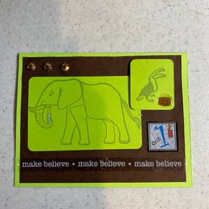 Cartão de primeiro aniversário do Animal da Selva