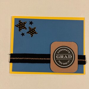 Diplômé de félicitations - Bleu/étoiles