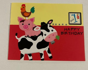 1e verjaardag boerderij kaart