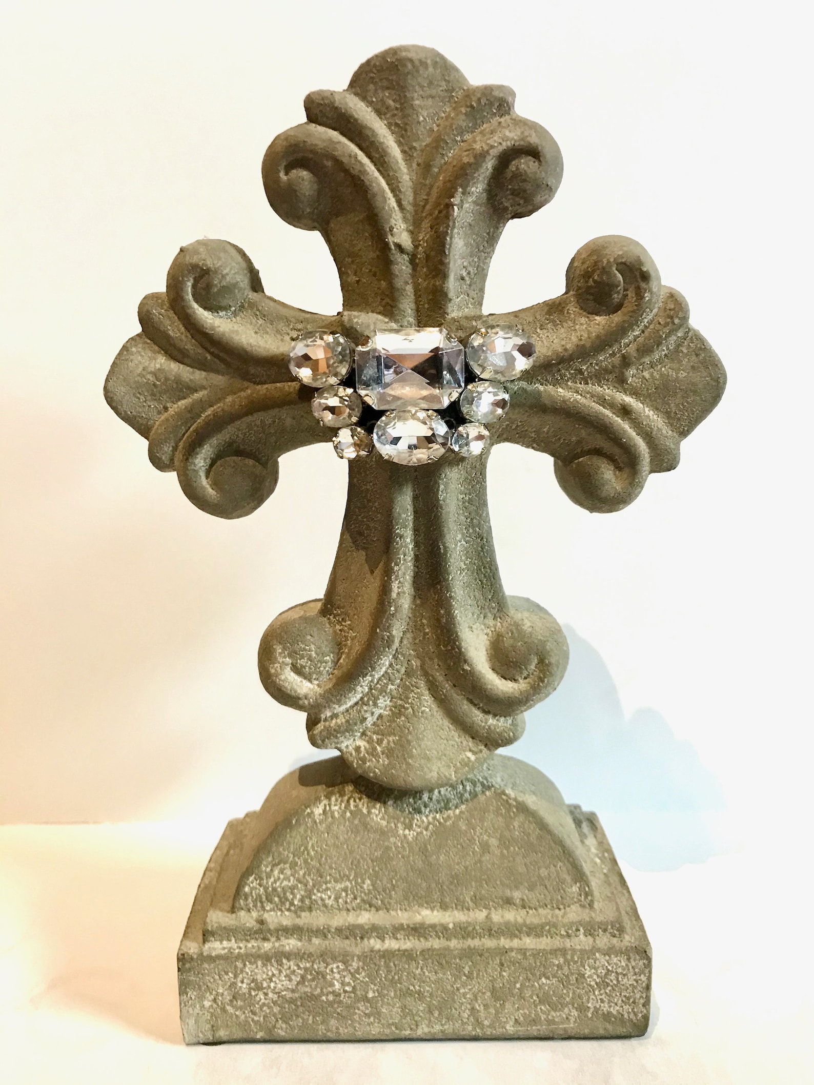 Buy Embellished Ornate Stone Cross Online in India Etsy