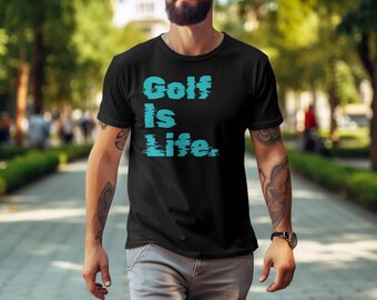 Distressed Golf is Life T-Shirt, Golf Shirt, Golf Lover Shirt, Gifts For Golfers, Golf Gift Shirt, Golf Clubs Shirt, Mens Golf Gift, Par Tee