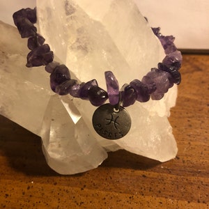 Birthstone Zodiac Bracelet Amethyst Pisces February