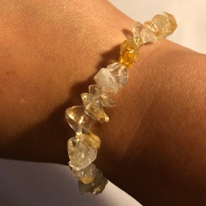 Citrine Stretch Bracelet Communication Positivity Abundance