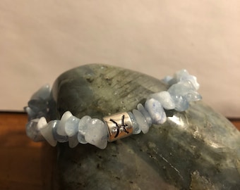 Birthstone Sternzeichen Armband Aquamarine März Pisces