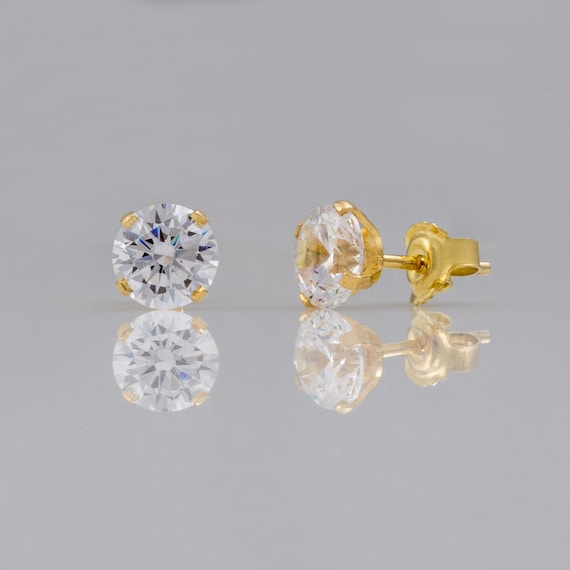 JWL Hoop Block Gold Vermeil or Sterling Silver Earrings for