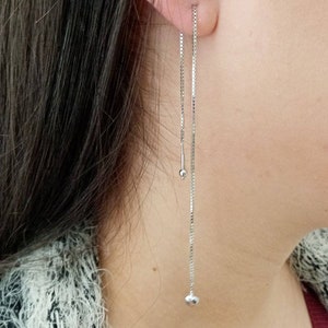 GREAT OFFER14k gold earrings.Best value for money.Heart earrings.Long earrings.Perfect gift fot her. image 7