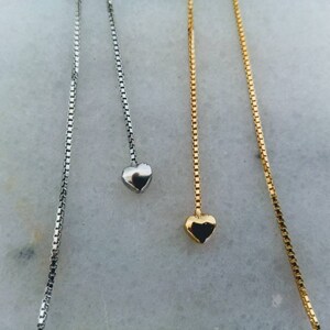 GREAT OFFER14k gold earrings.Best value for money.Heart earrings.Long earrings.Perfect gift fot her. image 2