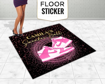 Floor Custom Sticker, Sneaker Ball, Sneaker Birthday, Stage Theme, Floor Decal, Easy Removable, Adhesive Vinyl, Dance Floor, Birthday Party