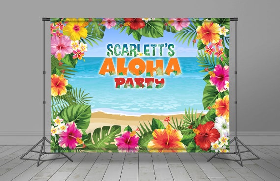 Hawaiian backdrop best sale