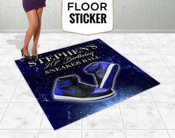 Floor Custom Sticker, Sneaker Ball, Vinyl Floor Banner, Stage Theme, Floor Decal, Easy Removable, Adhesive Vinyl Dance Floor, Birthday Party