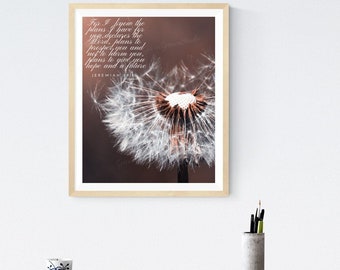 For I know the plans, Jeremiah 29:11, wall art, digital download, DIY, religious