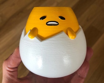 The Sleepy Egg 3d Printed Pot - Planter