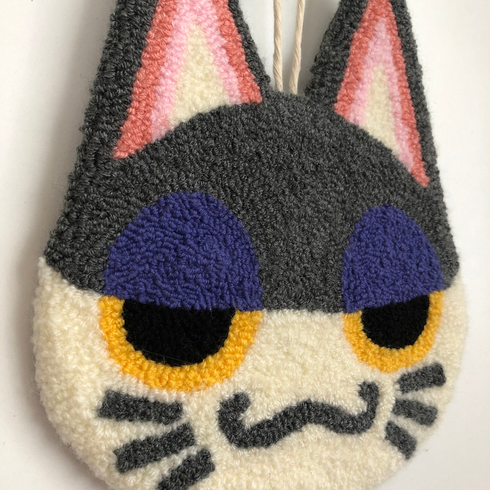 Animal Crossing Punchy Inspired Handmade Punch Needle Wall Etsy