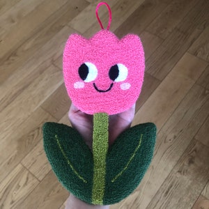 Talia The Tulip Handmade Punch Needle Wall Hanging