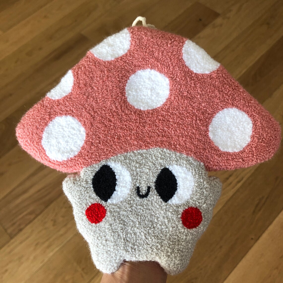 Mushy the Mushroom Handmade Punch Needle Wall Hanging Etsy