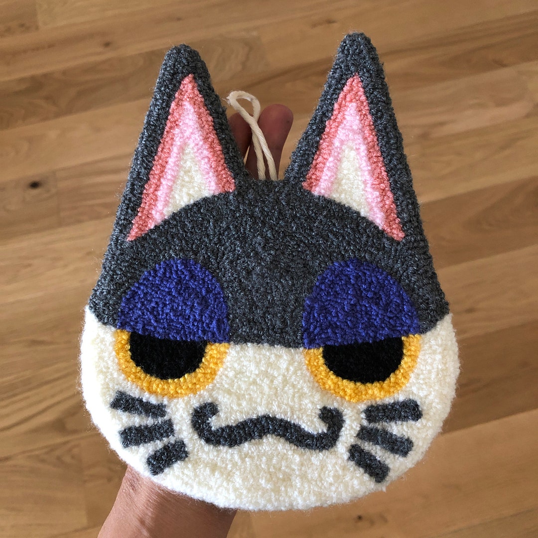 Animal Crossing Punchy Inspired Handmade Punch Needle Wall Hanging Etsy