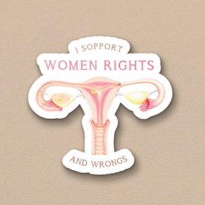 Uterus Feminist Stickers, Vinyl car stickers cute stickers funny stickers kindle stickers laptop stickers water bottle stickers anatomy