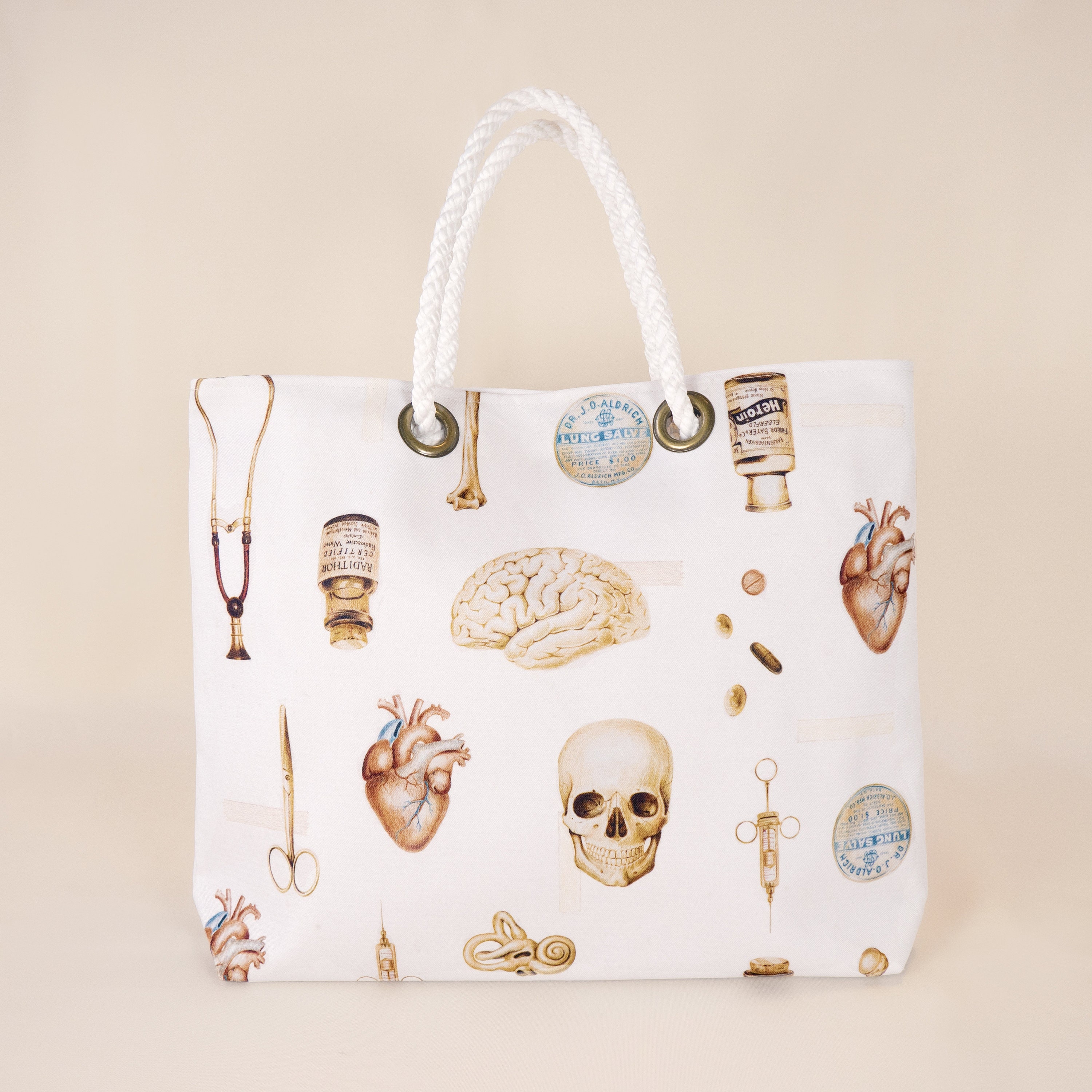 Medical Art Large Tote Bag Gift for Doctor Medical Student Etsy