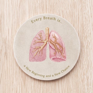 lung personalized coaster doctor medical student nurse pulmonologist Pulmonology Respiratory Therapist gift anatomy art motivational quotes