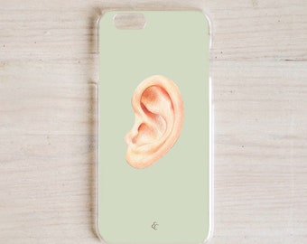 Ear Personalized TPU phone case, ent doctor ear nose throat otolaryngologist healthcare professional otologist audiology audiologist gift