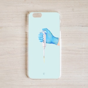 Micropipette Personalized TPU phone case, med tech medical technologist lab tech laboratory scientist gift pipette science healthcare worker