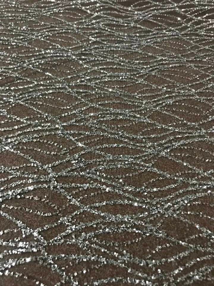 1.5 yards Silver Shiny Glitter Tulle Mesh Lace Fabric Evening Etsy