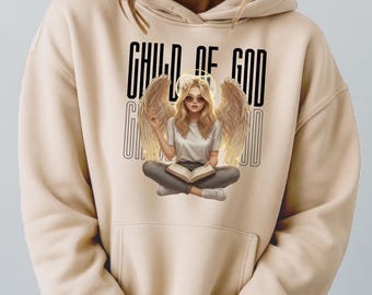 Full Color Faith Hoodie – Spiritual Illustrated Hoodie for Women
